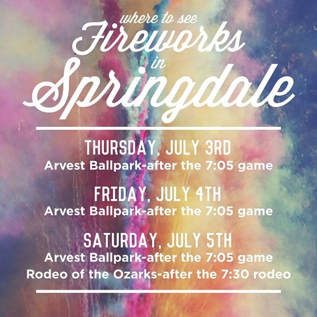 Where's your favorite place to watch fireworks in Springdale?