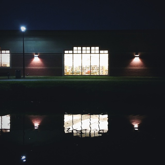 Springdale Public Library and Murphy Park are pretty amazing at night. What's your favorite Springdale Park?