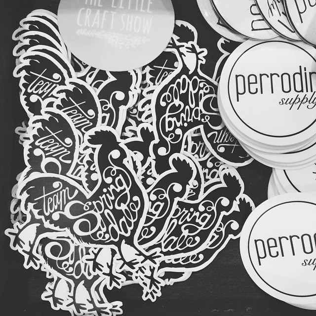 @perrodinsupply has free Team Springdale stickers today only at @thelittlecraftshow.
