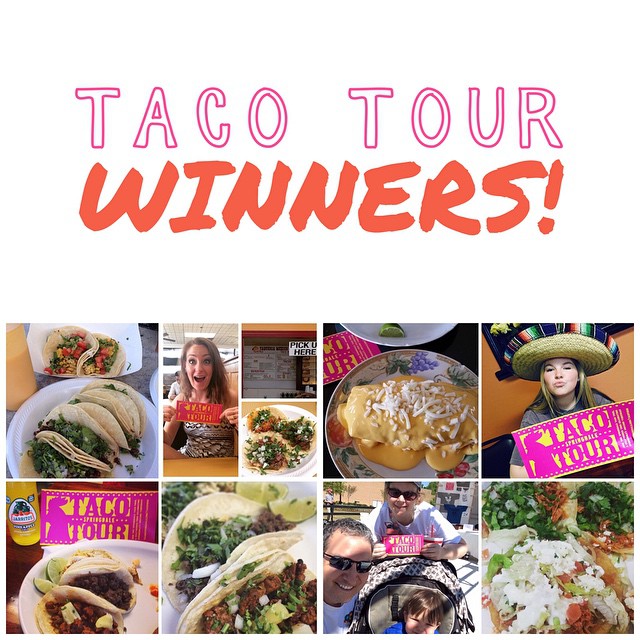 We're excited to announce our very first round of TACO TOUR WINNERS! If your image is tagged here, please email us at teamspringdale|@|gmail.com to claim your #SpringdaleTacoTour tshirt!!! If you didn't win yet, keep eating tacos and tagging your photos - we'll be choosing more winners along the way!!