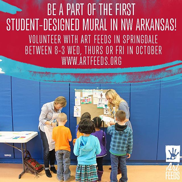 The amazing @artfeeds is looking for volunteers to help them with a new mural in Springdale!!! Check out ArtFeeds.org or follow them here on Instagram to sign up and learn more!!