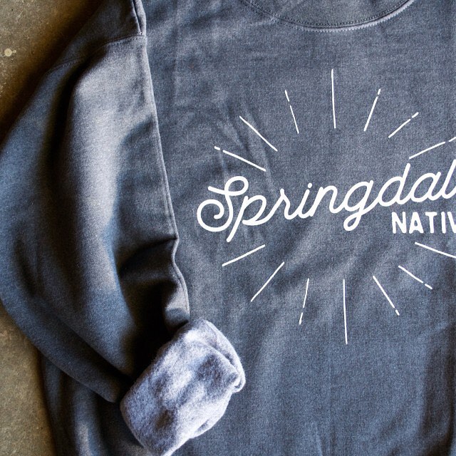 We are now taking PRE-ORDERS of our "Springdale Native" sweatshirts until Nov. 1st! These bad boys sold out in less than 24 hours when we first launched them. We realized that a lot of you missed out and we heard your cries...so here's your chance!! Click the link in our profile to reserve yours today!! #teamspringdale