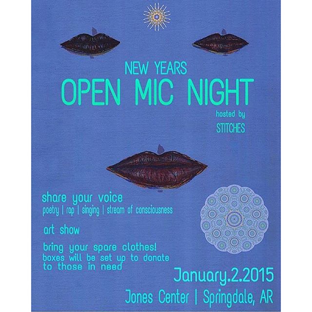 @springdale_stitches is hosting an open mic night tonight at @thejonescenter chapel starting at 7pm! Stop by and check it out! #teamspringdale